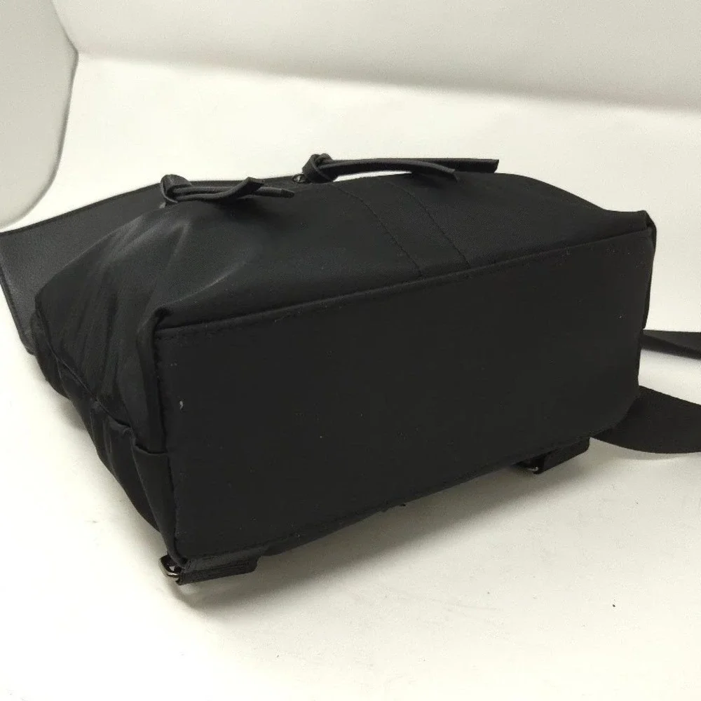 Botkier Women's Black Nylon Mini Backpack Flap Top‎ Travel Casual Bag